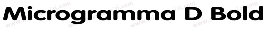 Microgramma D BoldEx字体转换